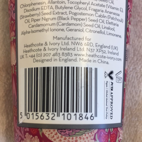 William Morris At Home Scented Patchouli & Red Berry Hand Cream 3.38oz NWT vegan - Picture 9 of 15